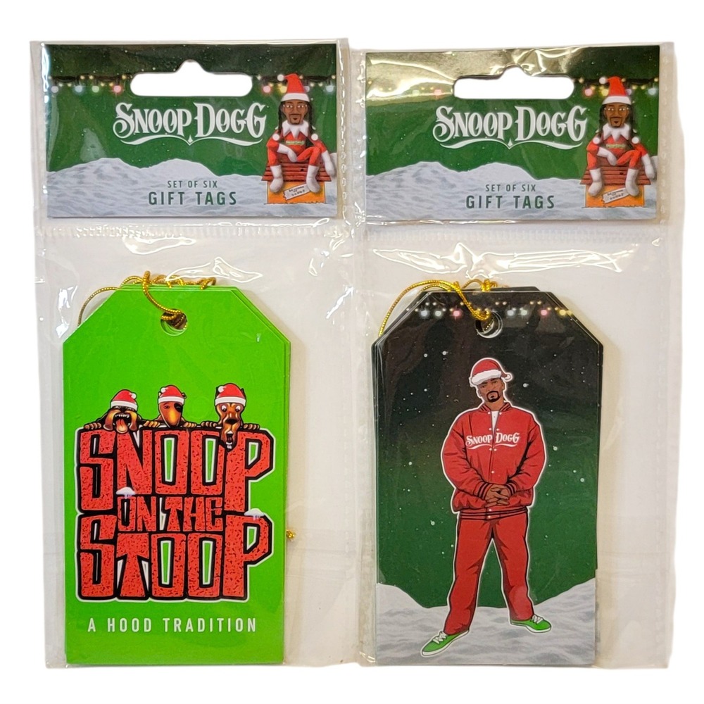 Snoop Dogg on the‎ Stoop Christmas Gift Tags 12 Ct Lot of 2 Pkgs Holiday Present